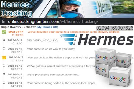 hermes barcode number|hermes tracking.